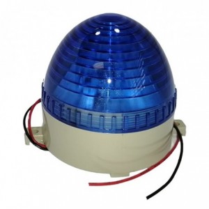 STROBE / BEACON LED LIGHT 24VDC 2W D70mm BLUE SCR LTE-3072-DC24-S-BL-F
