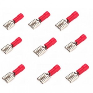 TERMINAL PRE-INSULATED RED 4.8mm FEM - 100P/BAG FDD 1.25-187(5)