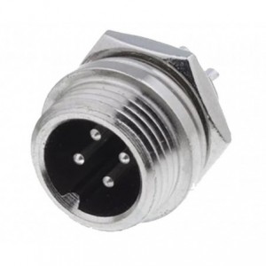 M13 4W MINI Microphone Panel Mount Plug GX12-4P