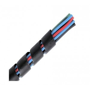 SPIRAL BINDING BLACK OD12mm - PER METER 3NFP-PE-BK