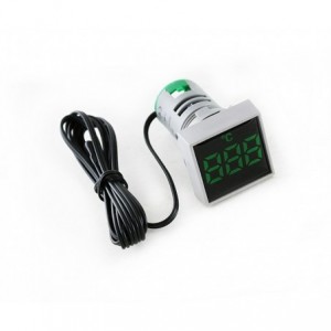 Indicator Thermometer 22MM Square Green PL-AD101-22TMS-G