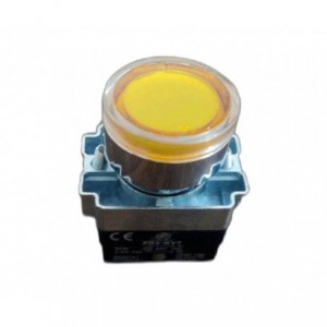 22mm PUSH BUTTON ILLUMINATED YELLOW 220VAC NO PB-XB2-BW3561-Y