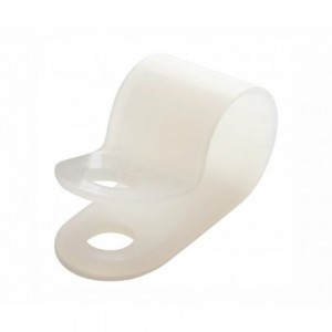 CORNER P-CLIP FOR CABLES 17.0mm - DEBULK CC-8-NATURAL