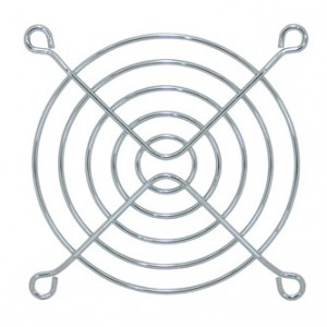 CHROME METAL FINGER GUARD FOR 92mm FAN 180772