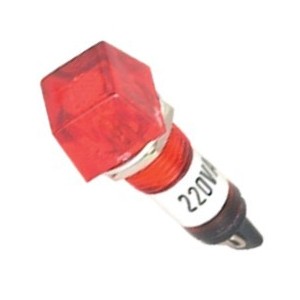 Lamp Indicator 12V Red Square R760-12V-RD
