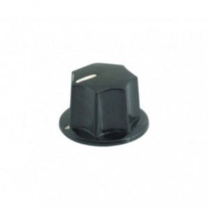 KNOB PLA BLK SCR LIN 34x18x6.4 - DEBULK MF-B03