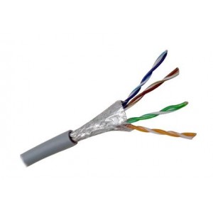 CAT6 Ftp Ethernet Cable Cca 8C Solid Grey - Debulk H726FTPS-GY