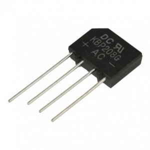 Diode Bridge Rectifier SIL/SIP 2A 800V KBP208G