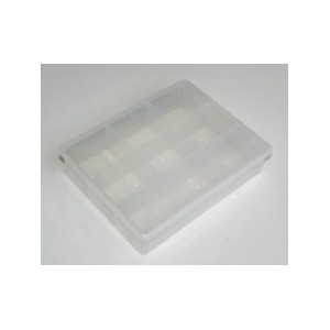 ABS ENCLOSURE CLEAR 08-COMPARTMENT SP77972 182x140x40mm