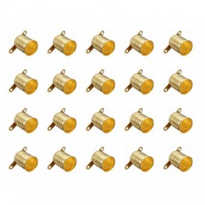 E10 Lamp Holder SCREW-IN Solder Type - 1K/BAG 190307
