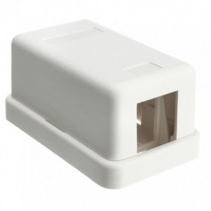 Surface Mount Ethernet Empty Box 1 Port White SA8P8CB1