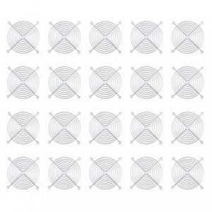 CHROME METAL FINGER GUARD FOR 120mm FAN - 500/BOX 170618