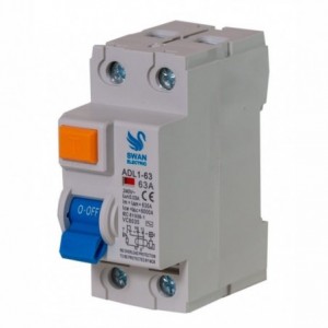 EARTH LEAKAGE ISOLATOR 2P RCCD 63A 30mA ADL1-63A-6263