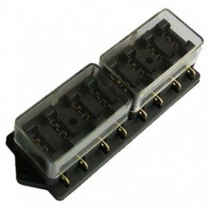8W Fuse Block With Cover 40A 12-24V ATQ/ATC FH-723-1