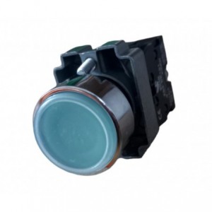 22mm WEATHER PROOF PUSH BUTTON FLUSH NO GREEN PB-ADP2-BA31W