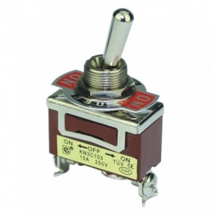 Toggle Switch Large Spdt ON-OFF-ON Screw Terminal KN3C-103A