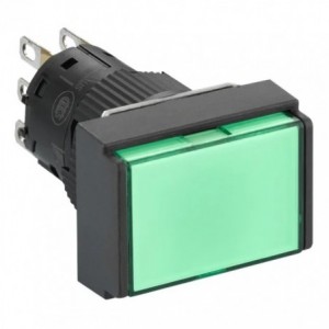 PUSH BUTTON ILL-GREEN MOM 1xNONC 220-250V 3A TT16-MLL42G2