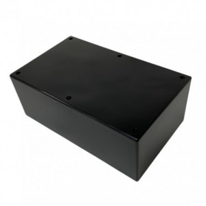 ABS ENCLOSURE BLACK E55B 202x122x77 S60-BLACK