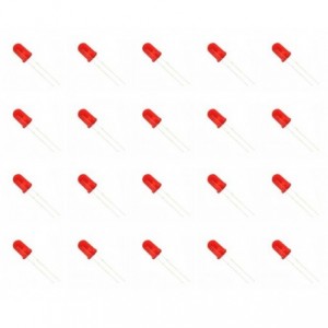 LED 5mm DI-RED ROUND 5V 50mcd 625nm 90-DEG - 1K/BAG 240529