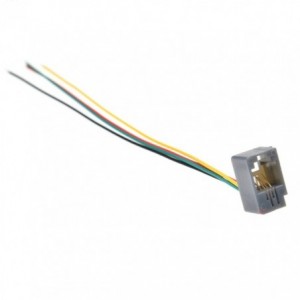 RJ9 Modular Socket 4P4C Open End Wire 4W4PWE