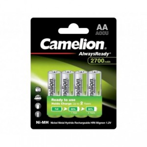 R6/AA BATTERY 1.2V 2.7AH NiMH 4/PACK NH-AA2700ARBP4