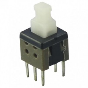 PUSH BUTT PCB LAT 30V 0.1A DIL KFC6x6-A