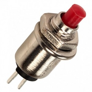Push Button Switch MINI N.o. Spst Red Pip- Solder M5 DS-402-RD
