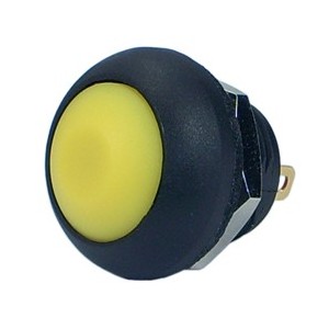 M12 P/BUTTON Switch N.o. Spst Yellow IP67 DS-12B-YELLOW