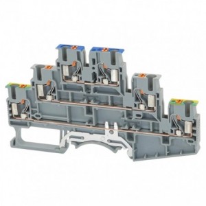 TERMINAL BLOCK D/R 1P PUSH-IN P5.2mm DS2.5-3L-L/N/PE-01P-11-00Z(H)