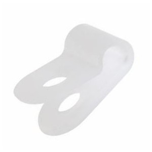 CORNER P-CLIP FOR CABLES 6.3mm M5 - DEBULK CC-3-NATURAL