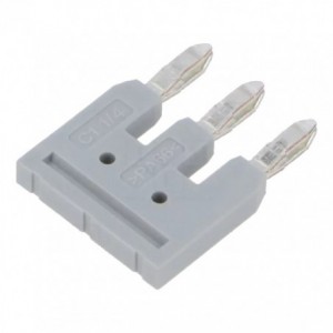 PLUG-IN COMB BRIDGE CONNECTOR GREY 3 POLE P6.2mm DFB3-6.2-03P-11-00A(H)