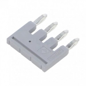 PLUG-IN COMB BRIDGE CONNECTOR GREY 4 POLE P6.2mm DFB4-6.2-04P-11-00A(H)