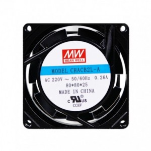 220VAC AXIAL COOLING FAN 80sqx25mm BAL 20CFM LEAD CHACB2L-A-8025B