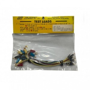 2mm BANANA PLUG TO PIN TEST LEAD 10-SET 600mm KLG-0.65-2-60/H