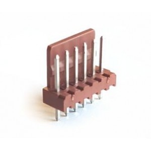 HEADER SIL STRAIGHT 6W F/L 2.54mm BROWN 2500-06ST-BR