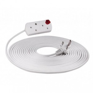 MULTIPLUG MAINS EXTENSION ADAPTER 2x15A/16A W/INDICATOR 5m BP2165P