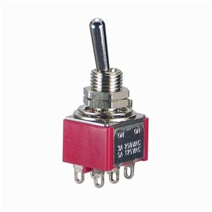 MINI Toggle Switch Dpdt ON-(ON) Sol 8011A-SEB