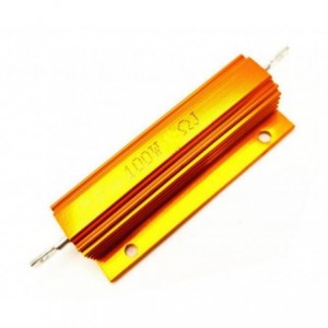 RESISTOR 100W ALUMINUM W/W IN 50W CASE 820E S/SIDE 60x15x21mm 100W-820E-J