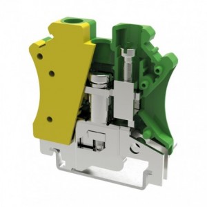 EARTH TERMINAL BLOCK DIN RAIL P8.2mm PC6-PE-01P-1Y-00A(H)