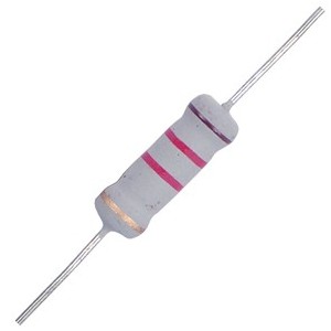 RESISTOR 5W ROUND M/O 5% 17x5mm 330K - DEBULK MOF500S-330K-J