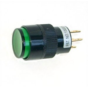 PUSH SWITCH N.O 15mm MOM IL GR B18561B-GREEN