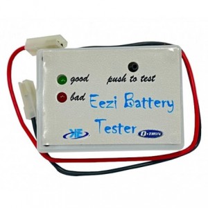 BATTERY TESTER 12V SLA LED + RESET BUTTON MAX 3-SEC 70x50x24mm KE02-006-A