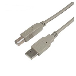 LEAD USB A-PLUG TO B-PLUG 1m WHITE ZR07005