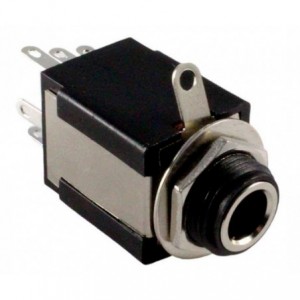 6.3mm STEREO SOCKET P/MNT BOX INSULATED 9PIN K3601D