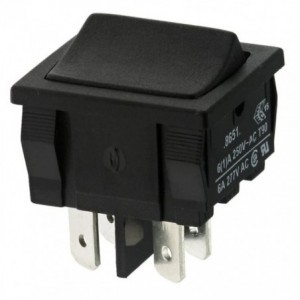 ROCKER SWITCH DPST OFF(ON) 22x20mm H8651VBAAB MOMENTARY