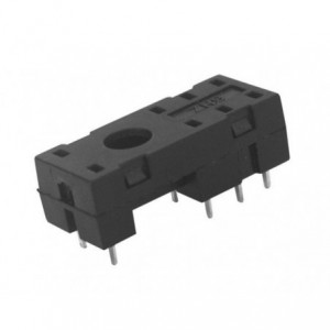 Pcb Mount Relay Base / Socket Dpdt 8P 15.7 Bk 14FF-2Z-A1