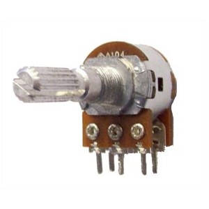 POTENTIOMETER SWITCH LIN PCB 17mm 10K F16KSH-N-B10K-L25KQD
