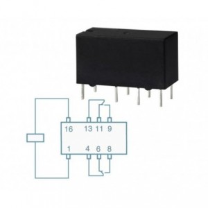 Relay Dpdt 48VDC 3A M4S-48HW