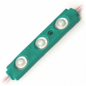LED MODULE 3xLEDS GREEN 12V 1.2W DAISY TYPE 7013-5630-GRE-1.2W