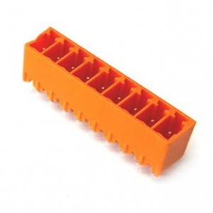 Header Str PCB-MNT 09P Closed Orange 15EDGVC-3.5-09P-15-00AH